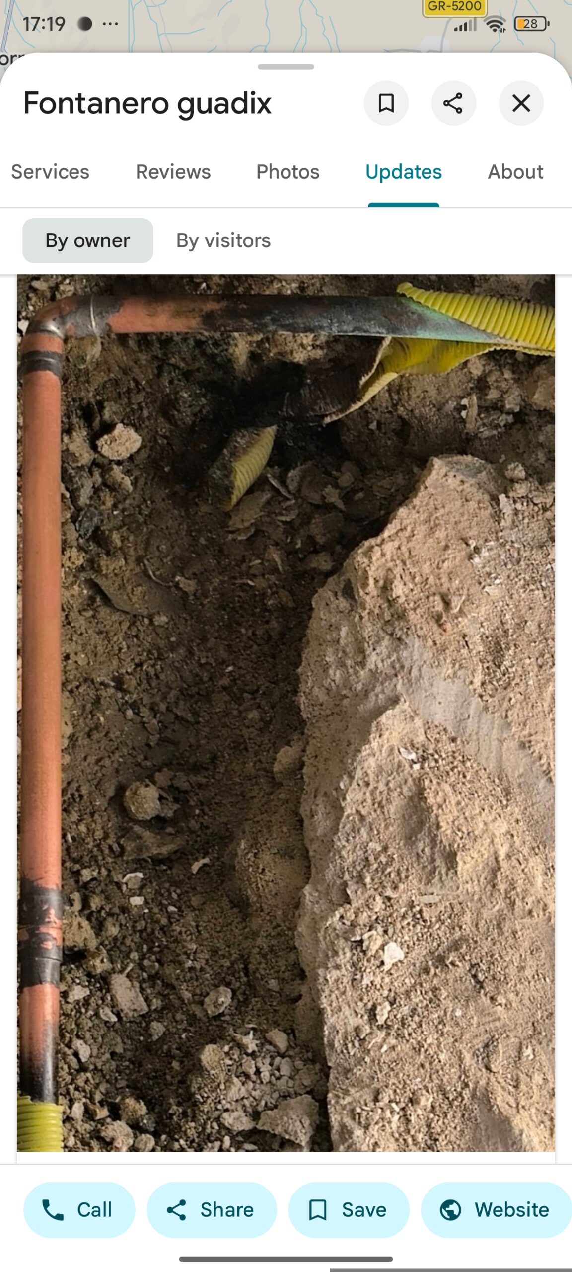 Instalación de tubería enterrada